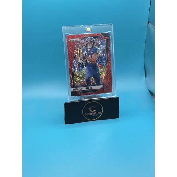 2024 Panini Prizm Red Sparkle Michael Pittman Jr. #123 Indianapolis Colts Football Card