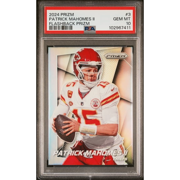 2024 Panini Prizm Prizm Flashback Patrick Mahomes II #3 PSA 10