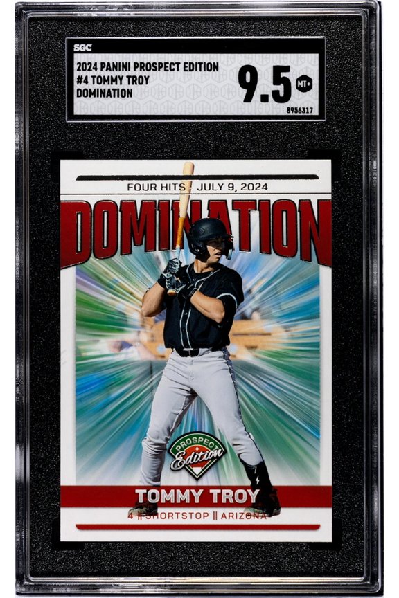 2024 Panini Prospect Domination Tommy Troy #4 SGC 9.5