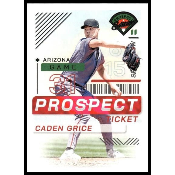 2024 Panini Prospect Edition Ticket Baseball Card 162 Caden Grice Arizona Diamondbacks Arizona Diamondbacks MLB Baseball Trading Card