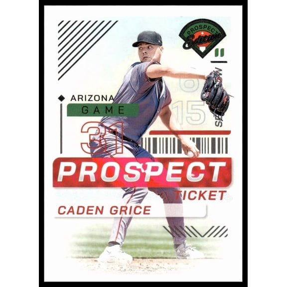2024 Panini Prospect Edition Ticket Caden Grice #162