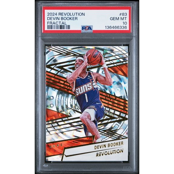 2024 Panini Revolution Devin Booker #83 Fractal PSA 10