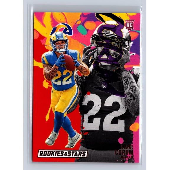 2024 Panini Rookies & Stars Blake Corum Los Angeles Rams Longevity RC #RE-BCM Football Card