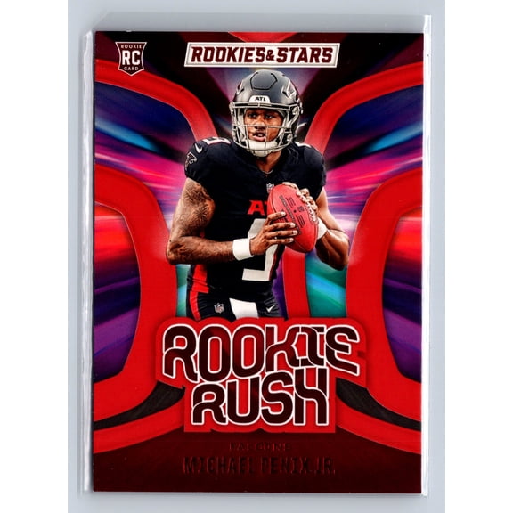 2024 Panini Rookies & Stars Rookie Rush Michael Penix Jr. #RR-MPJ Red RC
