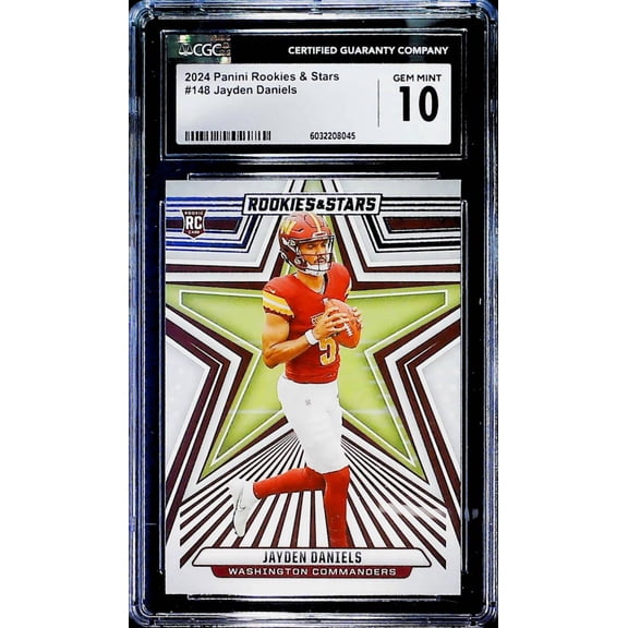 2024 Panini Rookies and Stars #148 Jayden Daniels Washington Commanders RC Rookie CGC 10 Gem Mint