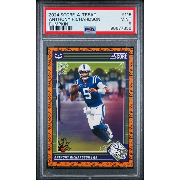 2024 Panini Score-A-Treat #118 Anthony Richardson Pumpkin PSA 9