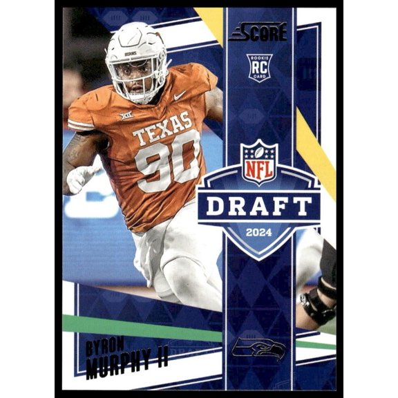 2024 Panini Score Football #18 RC Near Mint Better Byron Murphy II Seattle Seahawks Football Card