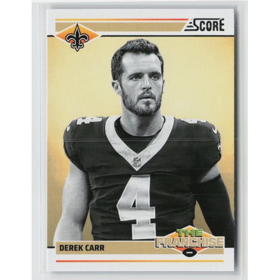 2024 Panini Score The Franchise Derek Carr #23 New Orleans Saints Football Card