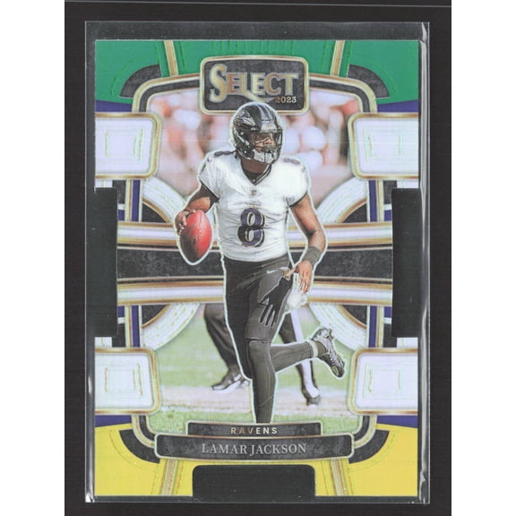 2024 Panini Select Concourse Lamar Jackson Baltimore Ravens Tie-Dye #7 Football Card