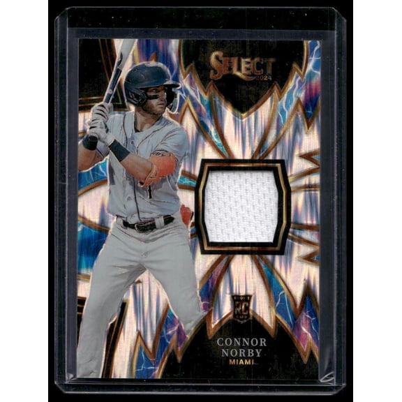 2024 Panini Select Connor Norby #SPK-CN Sparks Relics Flash Prizms MEM