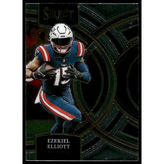 2024 Panini Select Football Premier Ezekiel Elliott New England Patriots #185 Football Card