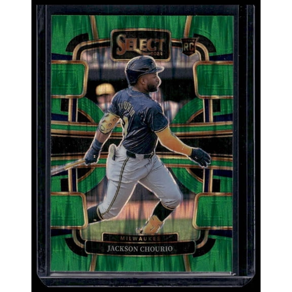 2024 Panini Select Jackson Chourio #6 Green Flash Prizms
