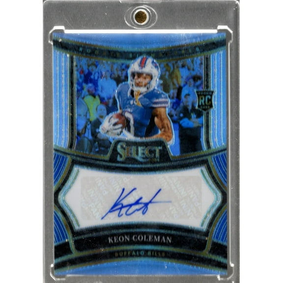 2024 Panini Select Keon Coleman #RSPKCN Silve Prizm Auto /399 Buffalo Bills Rookie RC Football Card