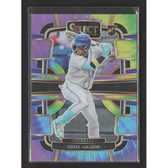 2024 Panini Select Prizm Adael Amador #74 Tie-Dye /25 RC