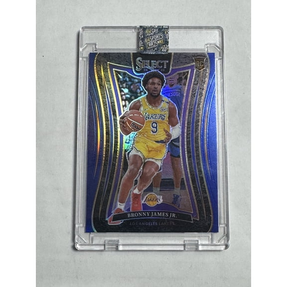 2024 Panini Select Prizm Bronny James Jr. Trading Card #369 Blue Mezzanine RC Lakers NBA