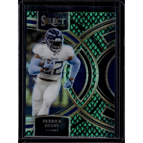 2024 Panini Select Prizm Derrick Henry #156 Green Tennessee Titans NFL Football Trading Card
