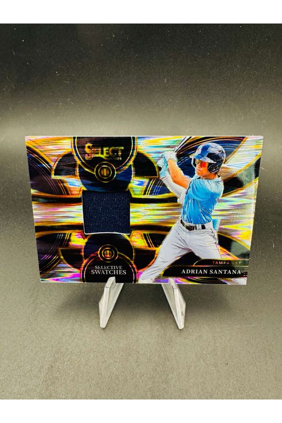 2024 Panini Select Prizm Selective Swatches SS-AS Adrian Santana Selective Swatches Memorabilia Tampa Bay Rays MLB Baseball Trading Card