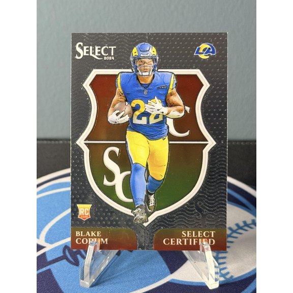 2024 Panini Select - Select Certified Rookies Blake Corum #25 Los Angeles Rams NFL FOOTBALL Trading Card