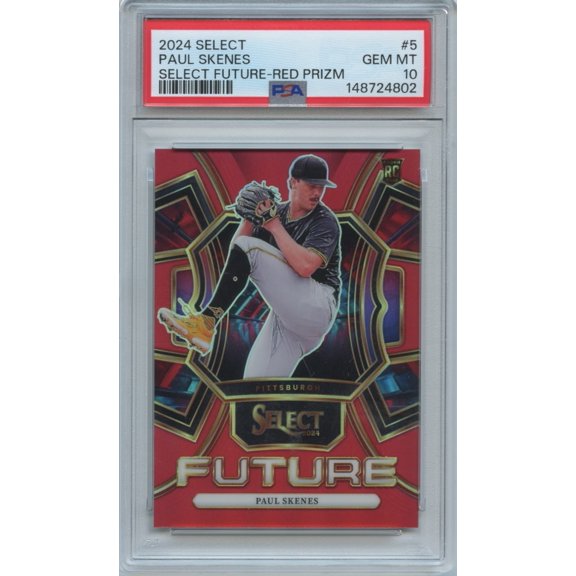 2024 Panini Select Select Future Paul Skenes #5 Red Prizm Rookie PSA 10
