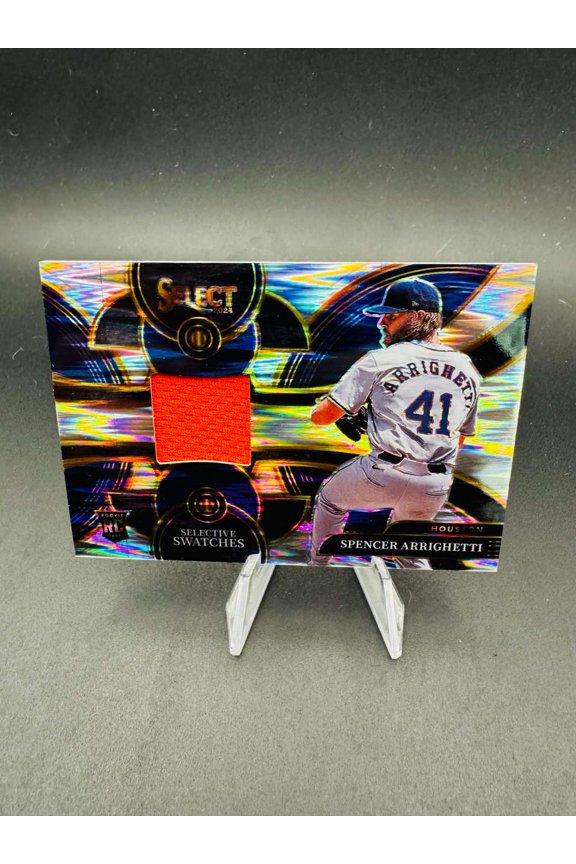 2024 Panini Select Selective Swatches Prizm Selective Swatches SS-SA Spencer Arrighetti RC Houston Astros Baseball Card Houston Astros MLB Baseball Ca