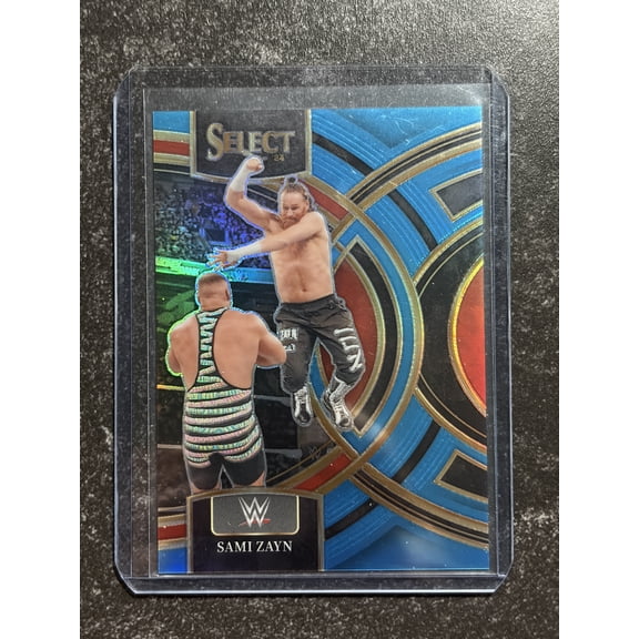 2024 Panini Select WWE Sami Zayn #164 Blue Prizm /199 Parallel/Variety HOF