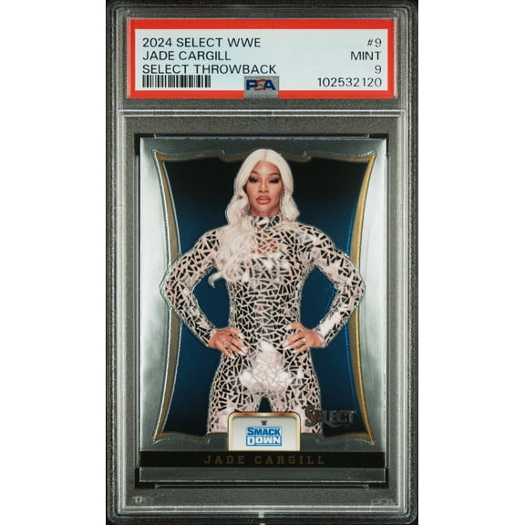 2024 Panini Select WWE Select Throwback Jade Cargill #9 PSA 9