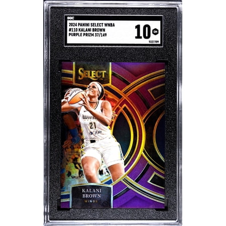 2024 Panini Select Wnba #110 Kalani Brown Purple Prizm 37/149 SGC 10