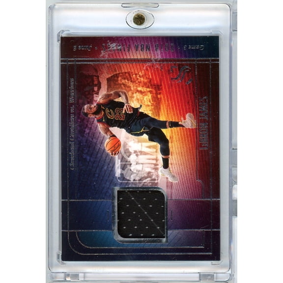 2024 Panini Silhouette LeBron James #FJMMGS 2018 NBA Finals Game Worn Relic Basketball Card