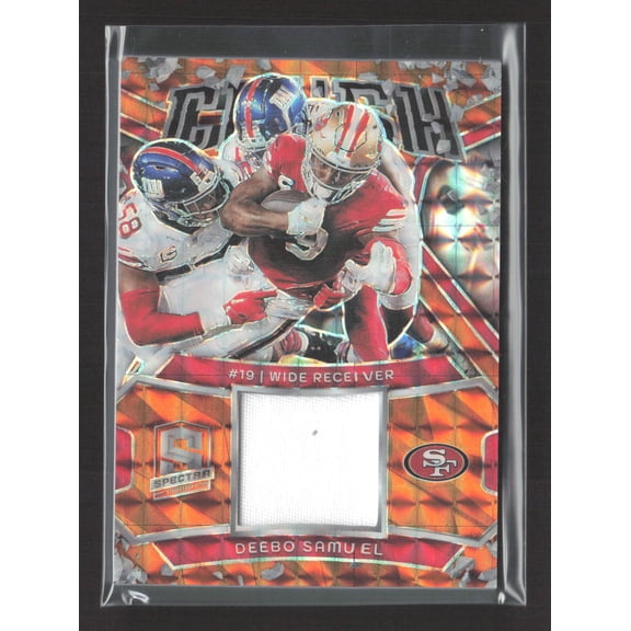 2024 Panini Spectra Prizm Deebo Samuel #CRU-DSL Orange /10 Memorabilia