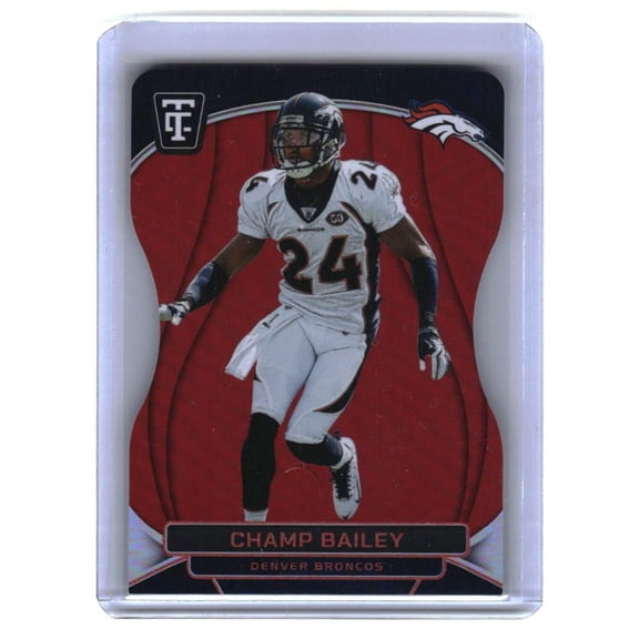 2024 Panini Totally Certified Champ Bailey #192 Mirror Platinum Red Die Cut SN 077/175 Broncos Denver Broncos NFL FOOTBALL Trading Card