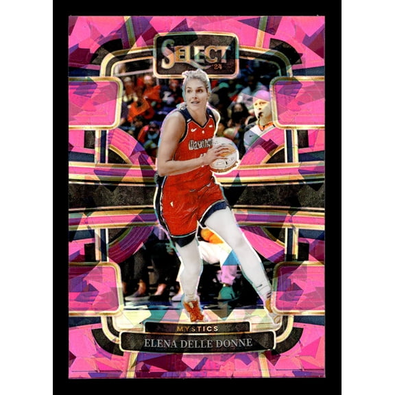 2024 Panini WNBA Select Basketball Elena Delle Donne #1 Pink Ice Limited Edition Short Print Parallel/Variety Rookie Exc