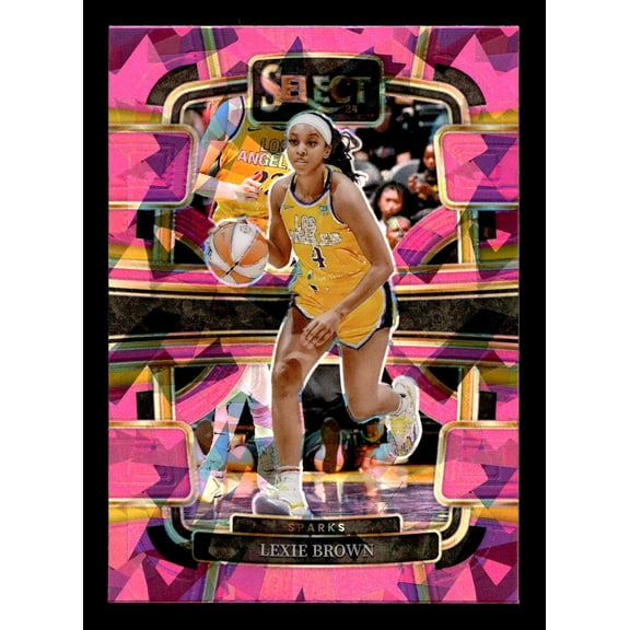 2024 Panini WNBA Select Basketball Lexie Brown #67 Pink Ice Limited Edition Short Print Parallel/Variety Rookie Exclusiv