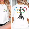 2024 Paris Olym.pics Shirt USA Eiffel Tower Shirt Paris Games