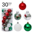 thumbnail image 1 of 2024 Personalized Christmas Ball Ornaments Sets Christmas Tree Decoration 30pcs Set Transparent Christmas Set Christmas Tree Pendant Christmas Decoration, 1 of 9