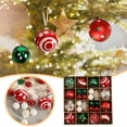 thumbnail image 1 of 2024 Personalized Christmas Ball Ornaments Sets Colorful Christmas Shaped Assembly Pendant Bronze 42PCS, 1 of 9