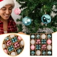 thumbnail image 1 of 2024 Personalized Christmas Ball Ornaments Sets Colorful Christmas Shaped Assembly Pendant Bronze 42PCS, 1 of 9