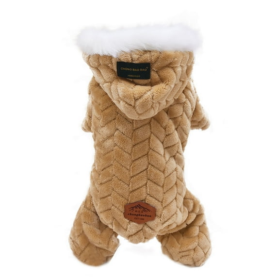 2024 Pet Clothing Polyester Hoodied Winter Dog Sweaters Sweatshirts Dog Cat Clothes Boy Puppy Clothes Plus Plush