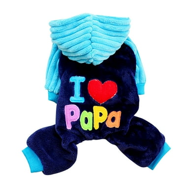 Upioiwer 2025 Pet Dog Four Legged Pet Clothes Rack Autumn Winter Thick Clothes Pet Clothes for Medium Dogs I Love Mom Papa Pet Clothes for Small Dogs Girls Dress Pet Clothes