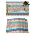 thumbnail image 1 of 2024 Placemat Bohemian Geometric Art for Dining Table Tableware Mats 4/6pcs Kitchen Dish Mat Pad Counter Top Mat Home ration, 1 of 7