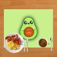 thumbnail image 1 of 2024 Placemat Cute Fruit Avocado Lemon Strawberry Print Coffee Cup Pads Dining Table r Linen Tableware Kitchen Table Mats, 1 of 7