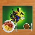 thumbnail image 1 of 2024 Placemat Soccer Football Field Print for Dining Table Linen Tableware Mat Coffee Cup Pads Dining Table Mats Kitchen Accessories, 1 of 7