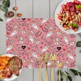 thumbnail image 1 of 2024 Placemats Accessories Kitchen Modern Cup Coffee Tableware Linen Table r Kitchen Dining for Print ECG Nurse Sale Hot, 1 of 7