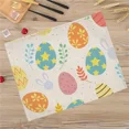 thumbnail image 1 of 2024 Placemats Meal Western Scalding Anti Cup Insulation Kitchen Table Dinning Linen Egg Rabbit Easter Happy, 1 of 7