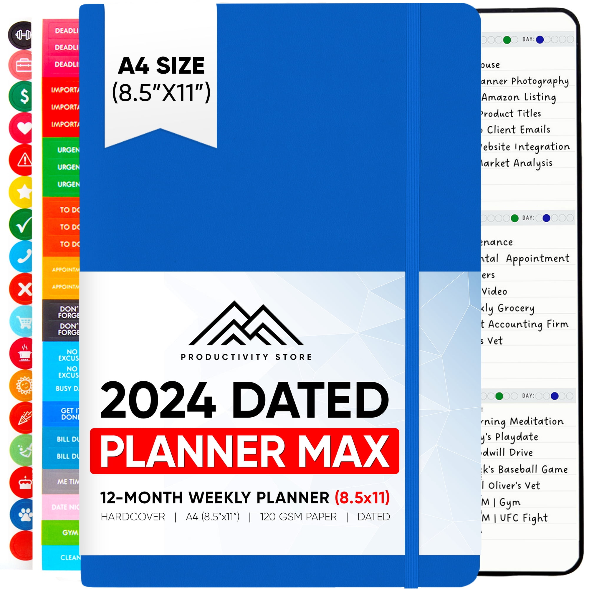 2025 Planner 8.5 x 11 Pro Max Dated Planner 20242024 Calendar 12