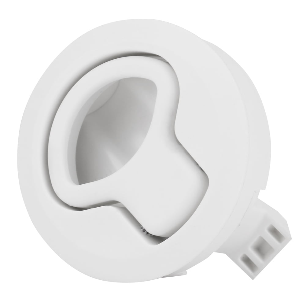 TuoP 2 Inch Slam Hatch Flush Pull Latch For Boats & RVs - White Plastic Marine Deck Hardware 10 thumbnail image