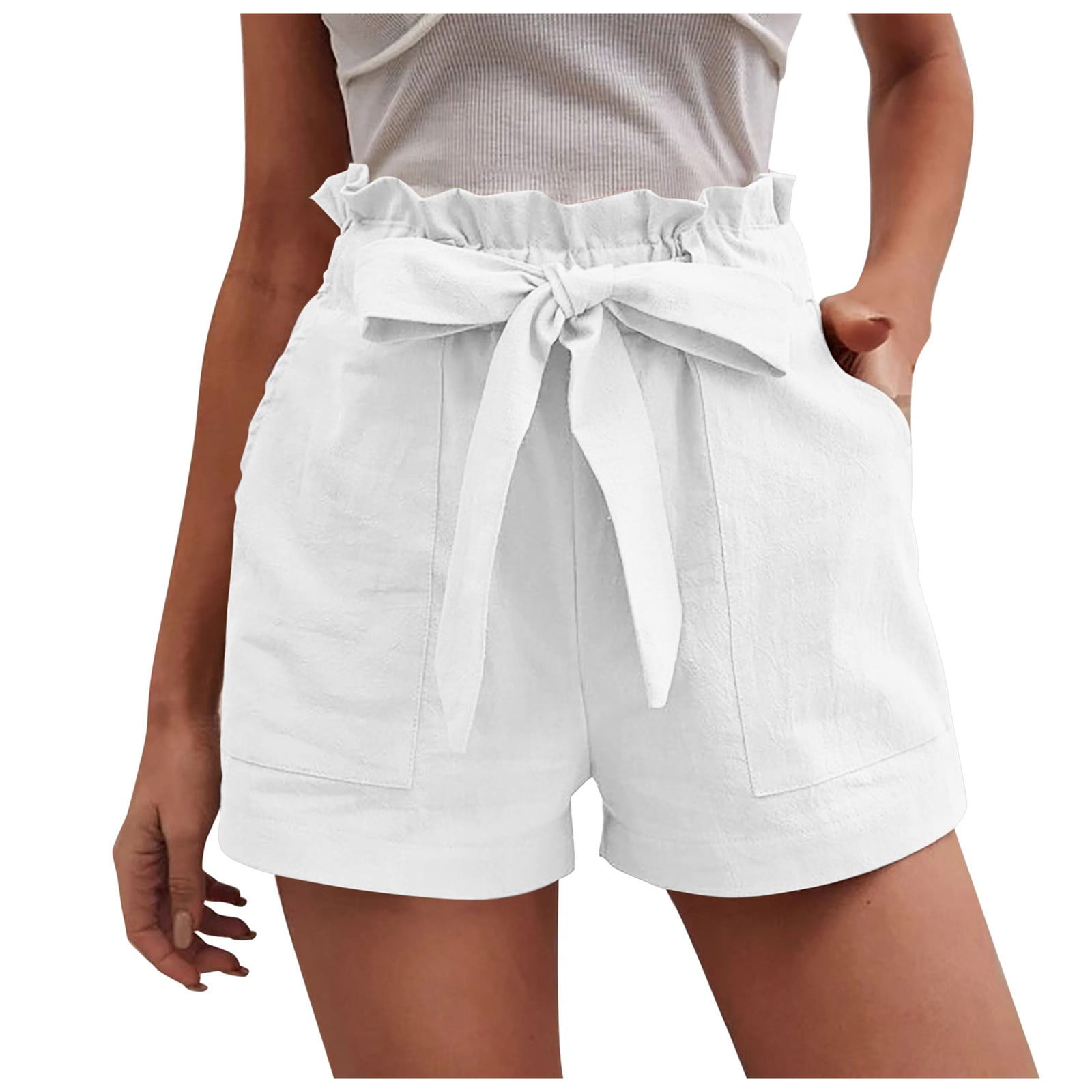 2024 Plus Size Womens Beach Shorts Daily Lounge Vacation Shorts Mid