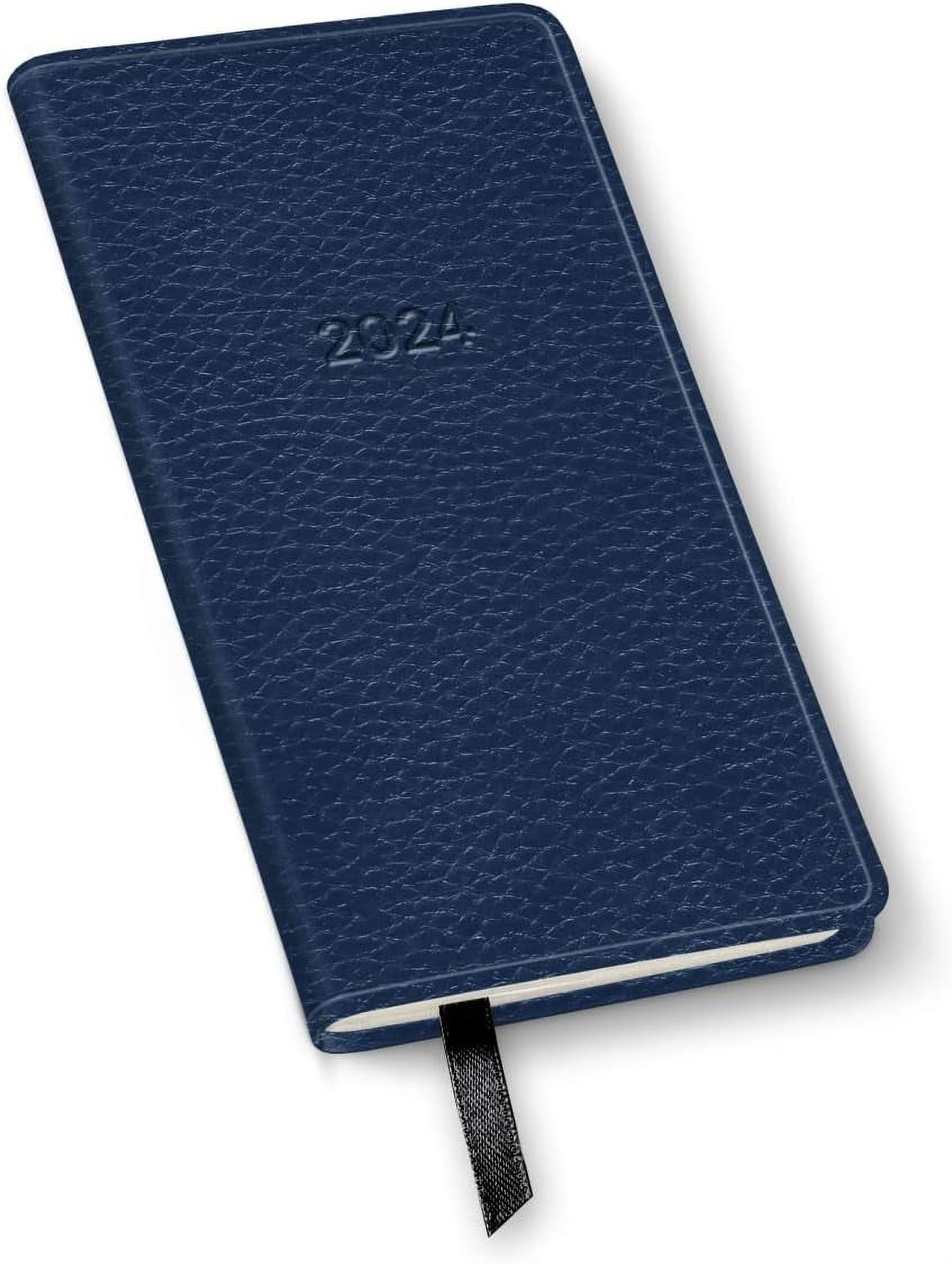 2024 Pocket Monthly Planner by Leida Navy 6x3.25"