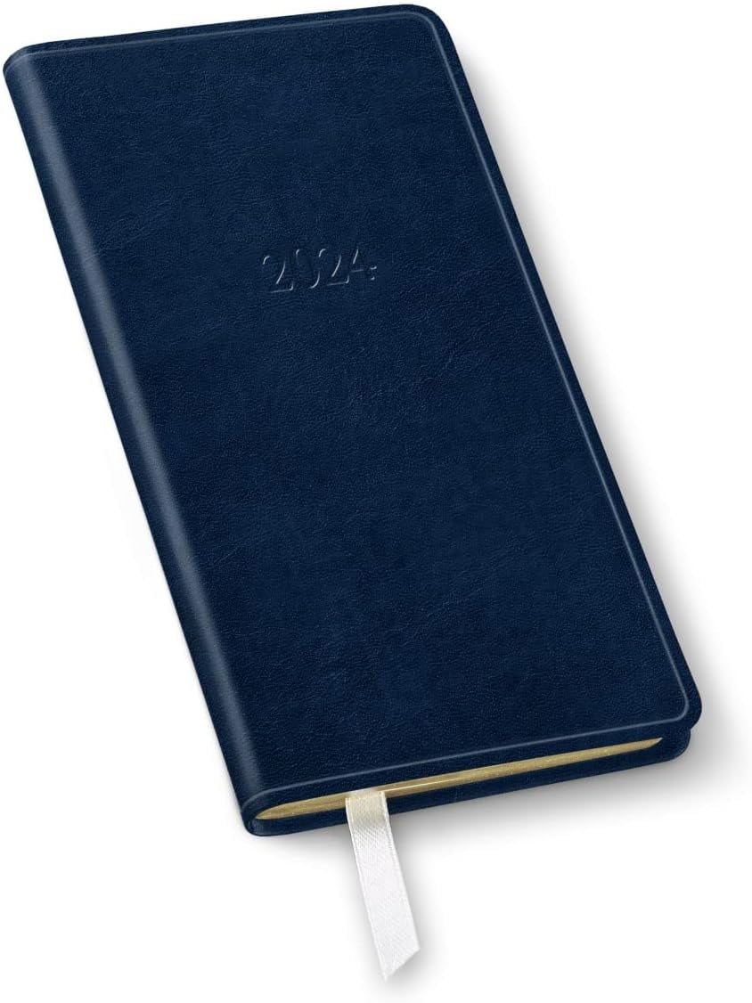 2024 Pocket Weekly Planner 6X3.25" Navy