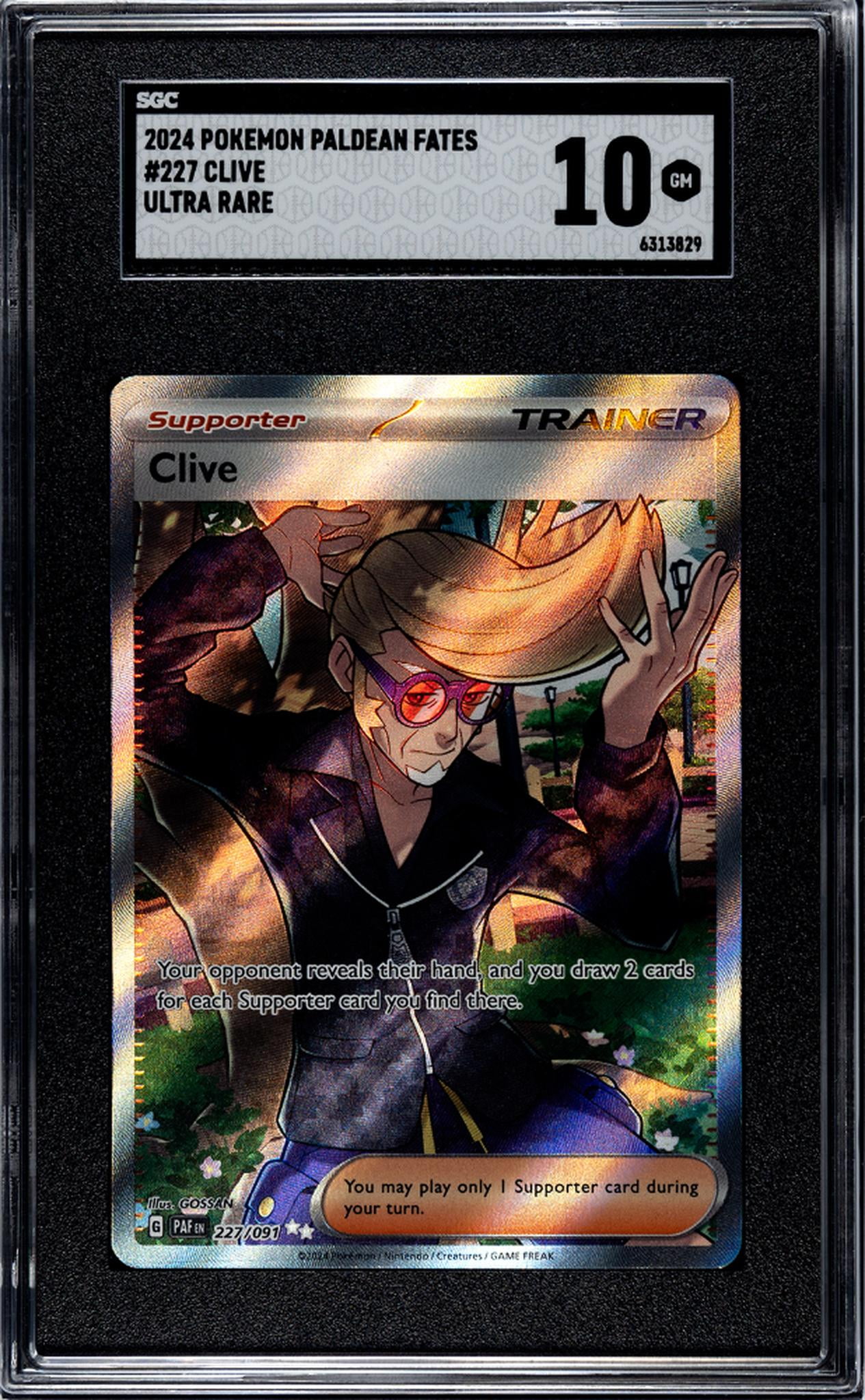 2024 Pokemon #227 Clive Ultra Rare SGC 10 - Walmart.com 2024 Pokemon #227 Clive Ultra Rare SGC 10 - Walmart.com