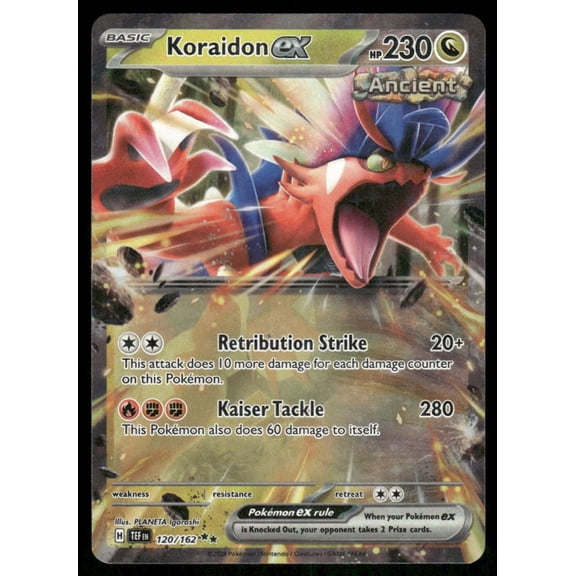 2024 Pokemon Scarlet & Violet Temporal Forces Koraidon 120/162 Near Mint Trading Card